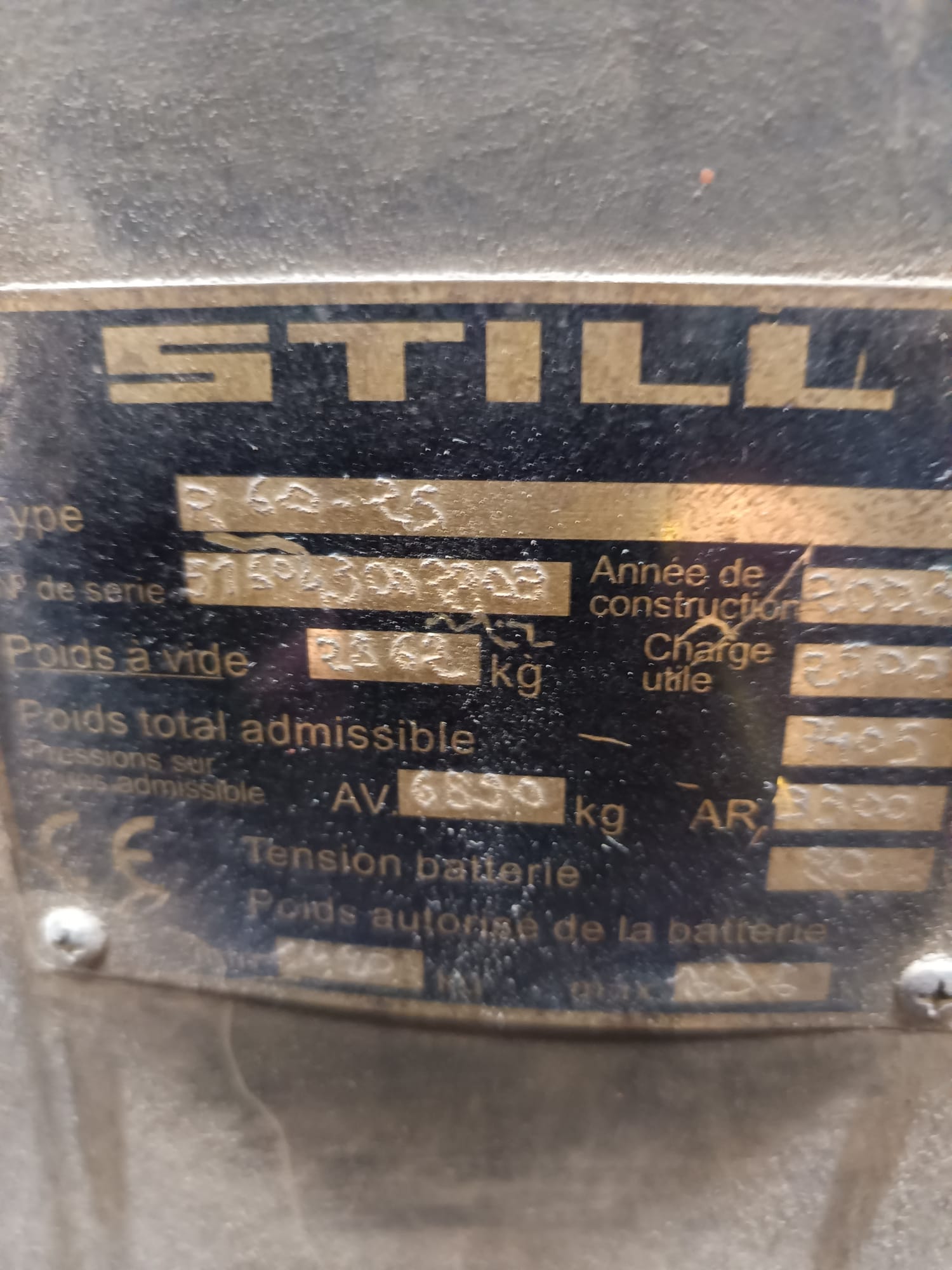 placa carretilla still