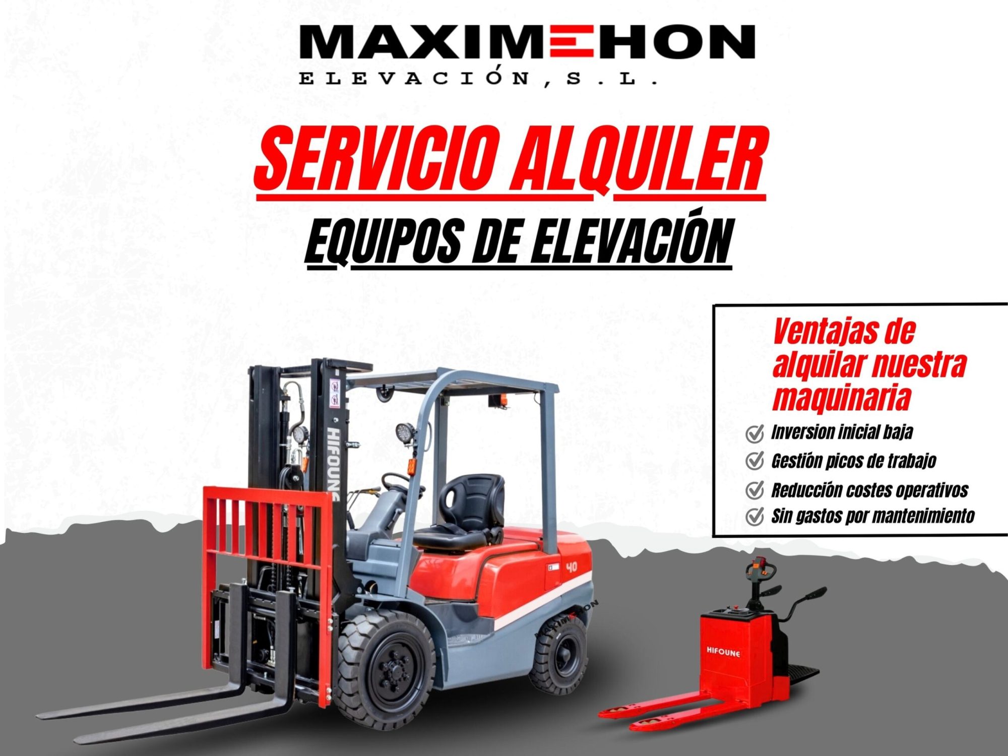 Alquiler de carretillas elevadoras en Algeciras